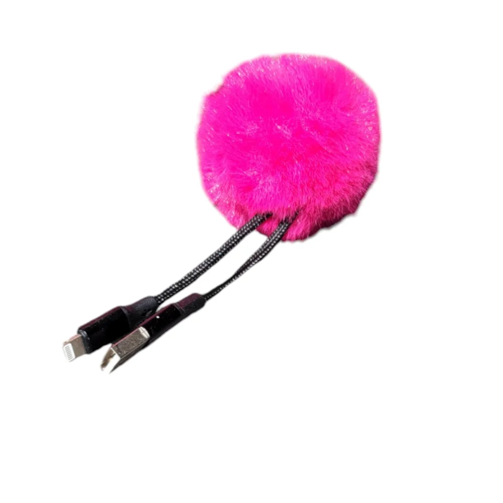 Studded Jelly Small‎ Crossbody Purse/Handbag with Pom USB